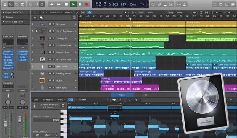 logic pro workspace composer tools