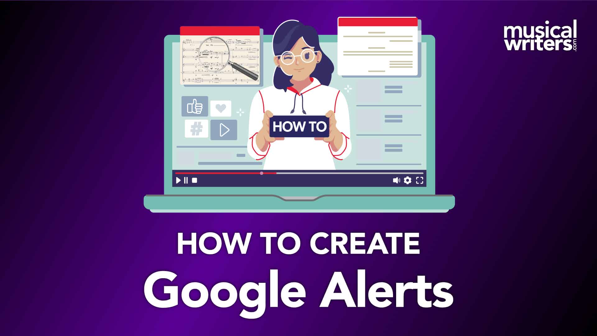 how to create Google Alerts video