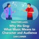 Why We Sing - songs in musicals