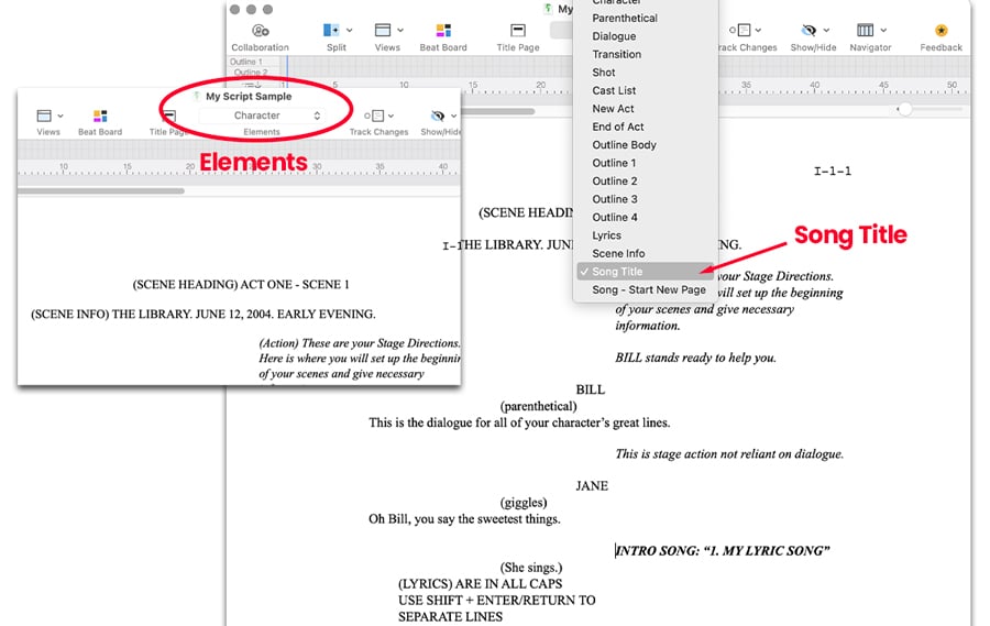 Final-Draft-Elements-example