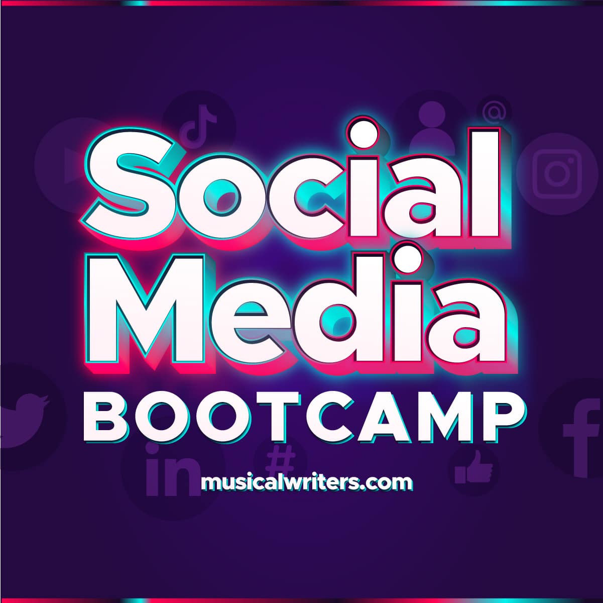 Musical Writers Social Media Bootcamp Product image - square