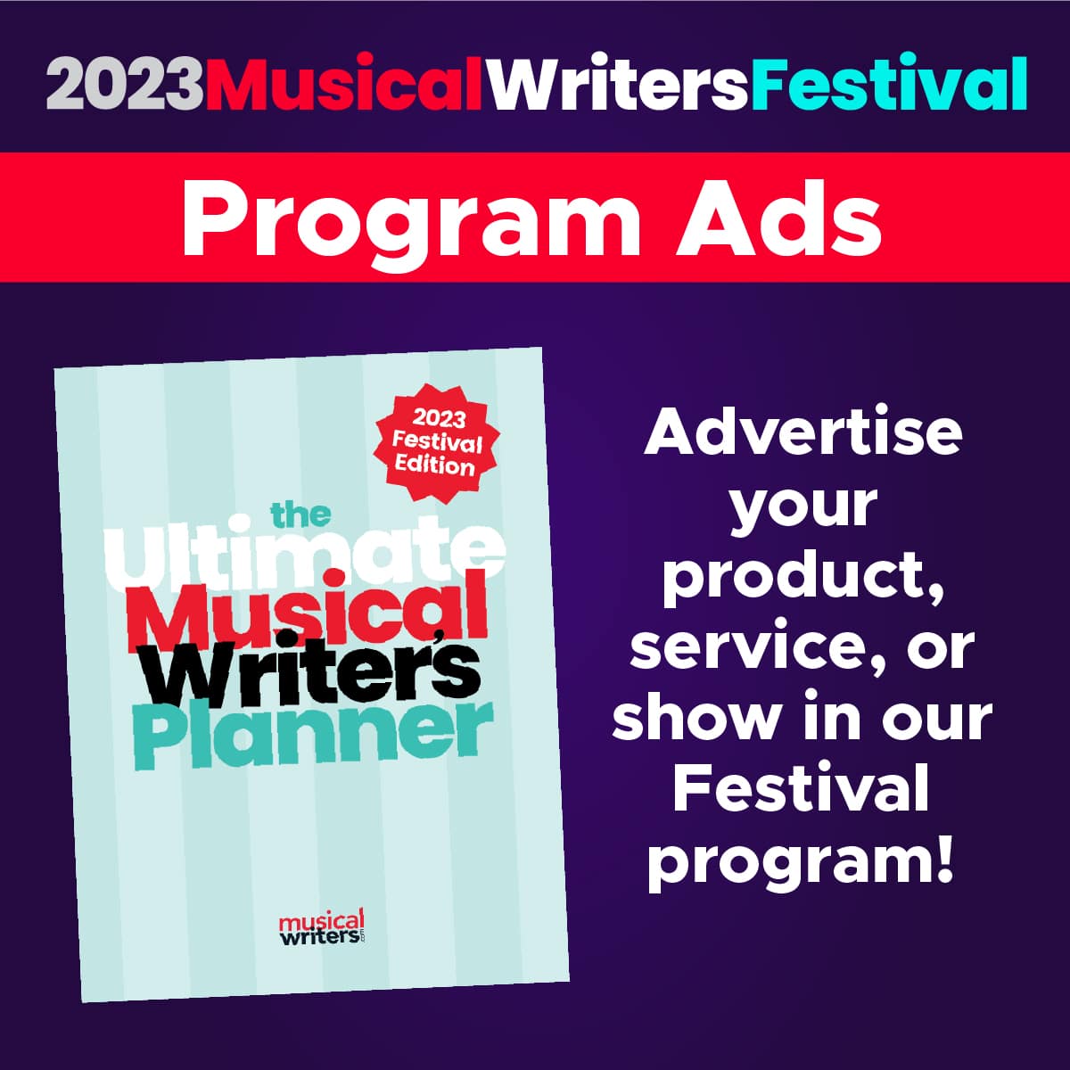 Musical Writers Festival Program Ads