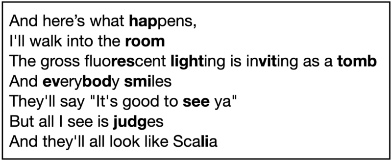 and here's what happens lyrics