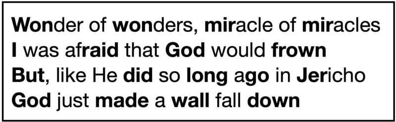 wonder of wonder lyrics