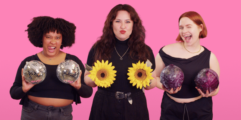 Promo shoot for cleaVage production, featuring Wilson and Urso