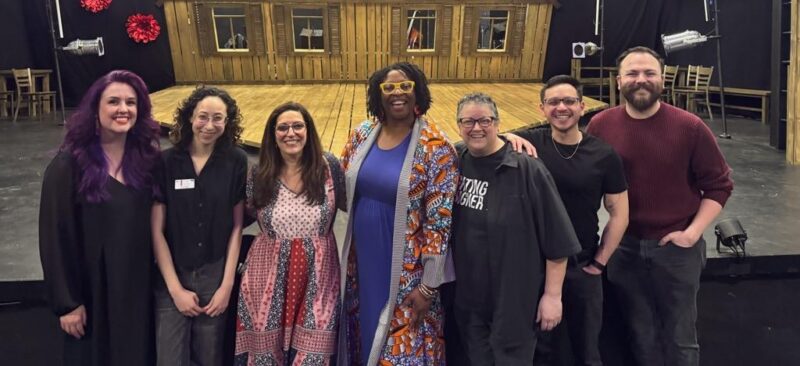 Writer Daniel Wolfert with the creative team of Spring Awakening