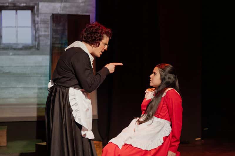 production photo featuring Sarah Powell and Victoria Gomez